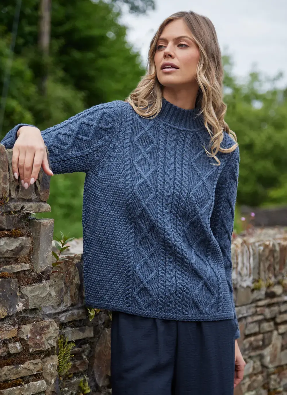 Orlaigh Aran Turtleneck Sweater